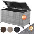 Produktbild: CASARIA® Gartenbox Auflagenbox Polyrattan 2 Rollen 2 Gasdruckfedern Garten Truhe