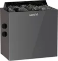 Produktbild: Harvia Qubic BlackSteel BQ90 9 kW finnischer Saunaofen mit integrierte Steuerung
