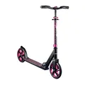 Produktbild: Muuwmi Aluminium Scooter Pro – 215 mm Räder - ABEC 7 Lager - Höhenverstellbarer Lenker - Geeignet für Kinder und Erwachsene - GS-Zertifiziert - Bis zu 100 kg - Tretroller New pink