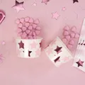 Produktbild: Eisbecher Pappe Sterne rosa pink metallic 8 Stück
