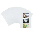 Produktbild: HERMA 7584 Fotohüllen für Ordner, 10 Stück, 9x13 cm quer, 3 Fächer geteilt, beidseitig bestückbare Fotophan Fotosichthüllen Sammelhüllen Postkartenhüllen Prospekthüllen mit Eurolochung, weiß