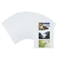 Produktbild: 7584 Fotohüllen für Ordner 10 Stück 9x13 cm quer 3 Fächer geteilt beidseitig ...