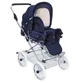 Produktbild: Eichhorn Buggy 419RFS-K041-EVA-0 Sportwagen mit Lederriemengestell und Schieberhöhenverstellung, EVA-Rad, marineblau