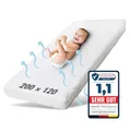 Produktbild: Ehrenkind® Kindermatratze Pur | Baby Matratze 120x200 Standard 100 by Oeko-TEX | Babymatratze 120x200 aus hochwertigem Schaum und Hygienebezug