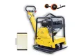 Produktbild: BAMATO Rüttelplatte R-165RV, max. 4000 vpm, 3-tlg., inklusive Gummimatte und Fahrwerk