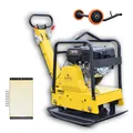 Produktbild: BAMATO Rüttelplatte R-165RV mit Vor- und Rücklauf 155kg Fahrwerk 30,5kN Rüttler