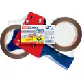 Produktbild: tesa tesapack Handabroller Set mit 2 reissfesten PVC Packbändern (50 mm) (57108-00000-01)