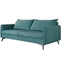 Produktbild: S-Style Möbel 3-Sitzer-Sofa, Türkis, Holz, Textil, Echtholz,Buche, Birke, Füllung: Polyetherschaumkern, 199x86x91 cm, Blauer Engel, FSC Mix, Oeko-Tex®, Hergestellt in Europa, Wohnzimmer, Sofas & Couches, Sofas, 3-Sitzer Sofas