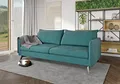 Produktbild: S-Style Möbel 3-Sitzer Sofa Azalea mit Schwarz Metall Füßen aus Luxusmicrofaser, mit Wellenfederung
