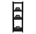 Produktbild: PROREGAL® Schwerlastregal Wohnregal Designregal Series RAGNAR Fachlast 100kg, Kellerregal Steckregal Garagenregal Wohnregal Schwarzes Gestell