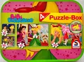 Produktbild: Puzzle Box Bibi Blocksberg Schmidt Geduldspiel 2x60, 2x100 Teile Legespiel 55595