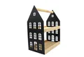 Produktbild: UNUS HOME Etagere Haus-Etagere 2 Etagen, (Schwarz 34x26,5x16cm (LxBxH), Servierplatte Servierbrett Serviertablett Frühstückstablett