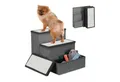 Produktbild: relaxdays Haustiertreppe Faltbare Hundetreppe 3 Stufen (1-St)
