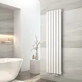 Produktbild: EMKE Design Heizkörper Flach, 1600x460 mm Vertikal Flachheizkörper mit Mittelanschluss, Einlagig Weiß Paneelheizkörper Wandheizkörper für Bad, Schlafzimmer & Wohnzimmer, 751W