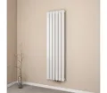 Produktbild: EMKE Heizkörper Flach Vertikal Doppellagig Design Paneelheizkörper Höhe: 160/180cm, 1490W für 14qm Raum Mittelanschluss Weiß