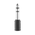 Produktbild: Hama Audio Adapter 3,5 mm Klinke Buchse auf 6,3 mm Klinke Stecker (Kopfhörer Adapter HiFi Stereo, Anschluss von Kopfhörer an Audiosystem)