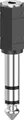 Produktbild: Hama 00205194 Klinke Audio Adapter [1x Klinkenbuchse 3.5mm - 1x Klinkenstecker 6.35 mm] Schwarz