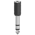 Produktbild: Hama Audio-Adapter 3,5-mm-Kupplung>6,3-mm-Stecker schwarz