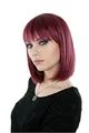 Produktbild: Prettyland Kurze Mittellange Bob Schnitt Perücke Glatt Pflaumen Rot Party Alltag Wig C1277