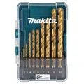 Produktbild: Makita® Zubehör Bohrer-Set HSS TiN 1-10 mm 10 teilig - D-72849