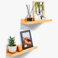 Produktbild: Bilderleiste Holz – einfach und flexibel dekorierbar - Wall Shelf Bambus Wand...