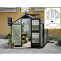 Produktbild: Juliana Gewächshäuser Kompakt 5,0 m² Anthrazit 10mm Polycarbonat+Fundamentrahmen