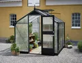 Produktbild: Juliana Gewächshaus Kompakt 5,0m² ALU Anthrazit 10mm Polycarbonat(SDPL)TOP NEU