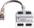 Produktbild: Telegärtner T-Adaptor S Cat.5e, 2xTR light grey RAL 7035, 2xTR, männlich/weiblich, T-Adaptor S Cat.5e