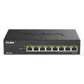 Produktbild: D-Link DMS-108P Unmanaged Switch 8x 2.5 Gigabit Ethernet, PoE++ max. 230 Watt
