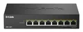 Produktbild: D-Link DMS 108P - Switch - unmanaged - 8 x 10/100/1000/2.5G - Desktop - PoE+ (23