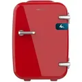 Produktbild: Cecotec Mini-kühlschrank Bolero Minicooling 4l Habana Rot, 12v-220v Betrieb, Kompatibel Auto Und Caravan, Kühl- Und Heizfunktion, Temperaturbereich 5-65o, Einfacher Transport