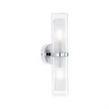 Produktbild: Paulmann 71077 Selection Bathroom Wandleuchte Luena IP44 E14 230V max. 2x20W dimmbar Chrom/Glas