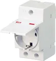 Produktbild: ABB Hutschienen-Steckdose mit Klappdeckel M1175C Grau 1St.