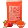 Produktbild: BubbleTea Popping Boba - 600g Erdbeere - Vegan-Aktion: 1 Gratis 600g Packung - Super Ideen zum selber machen und Partys
