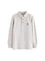 Produktbild: NEXT Jungen Standard Langärmeliges Polo-Shirt Grau 146