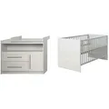 Produktbild: Roba Babyzimmer 3er-Set  Maren 2 ¦ grau ¦ Maße (cm): B: 117 H: 98