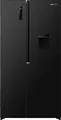 Produktbild: Gorenje G400 Freistehend Side-by-Side-Kühlschrank, 178.6 x 91.1 x 61.5 cm, Black stainless steel, Freistehend, Schwarz, 2 Tür(en), Berührung, LED, An Tür