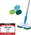 Produktbild: MEDIASHOP Akku-Bodenwischer Floating Mop | kabellos wiederaufladbar | 100 U/min | für Fliesen, Parkett, Laminat | 6 Pads