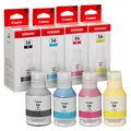 Produktbild: Canon GI-56 BK/C/M/Y schwarz, cyan, magenta, gelb Tintenflaschen, 4er-Set