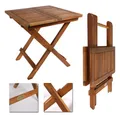 Produktbild: Home4Living Klapptisch Beistelltisch klappbar Holztisch Gartentisch Akazie geölt Tisch, Dekorativ, Massiv