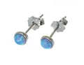Produktbild: Paar Ohrstecker Ohstecker 3,8 mm Opal türkis, 925 Silber