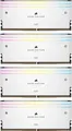 Produktbild: Corsair DIMM 64 GB DDR5-6000 (4x 16 GB) Quad-Kit (weiß,