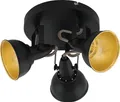 Produktbild: EGLO Deckenlampe Thornton, Deckenleuchte Vintage, Industrial, Retro, Deckenstrahler aus Stahl, Wohnzimmerlampe, Küchenlampe, E14 Fassung, Ø 21 cm