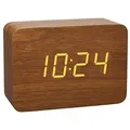 Produktbild: 60.2549.08 Funk Wecker Holz, Braun Alarmzeiten 1 - Tfa Dostmann