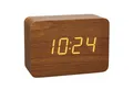 Produktbild: TFA Dostmann Funkwecker Design Funk-Wecker in Holz-Optik Clocco TFA 60.2549