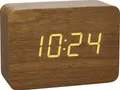 Produktbild: TFA 60.2549.08 Funk Wecker Holz Uhr Alarmwecker Hell-Braun Alarmzeiten 1