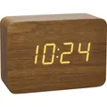 Produktbild: TFA Dostmann 60.2549.08 Funk Wecker Holz, Braun Alarmzeiten 1