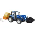 Produktbild: bruder Modellfahrzeug BRUDER New Holland T5.120 mit Frontlader, Ladekasten, Gabeln und Rundballen