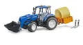 Produktbild: Bruder Traktor 02187 New Holland T5.120 mit Frontlader Ladekasten Rundballen