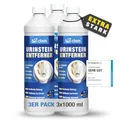 Produktbild: bio-chem Urinsteinentferner EXTRA STARK - 3x 1000 ML - Extrem kraftvoller & hochkonzentrierter Profi WC-Reiniger - Entfernt mühelos hartnäckigste Ablagerungen und Gerüche - Made in Germany